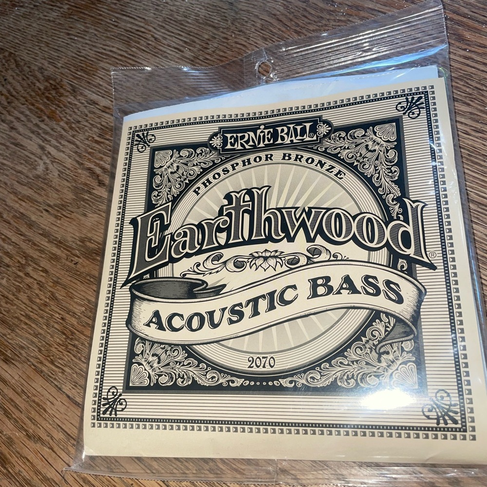 Ernie Ball 2070 Earthwood Acoustic Bass Strings Pack of 4